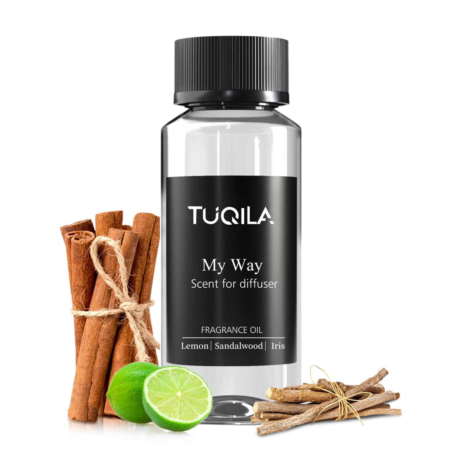 Tuqila My Way diffuser oil bottle shows premium hotel-style scent for home use