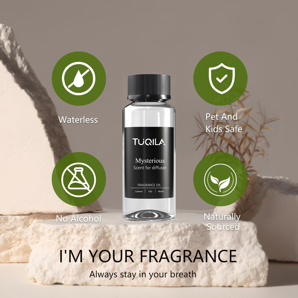 Tuqila Mysterious fragrance notes lemon and melon enhance fresh, crisp scent with floral heart.