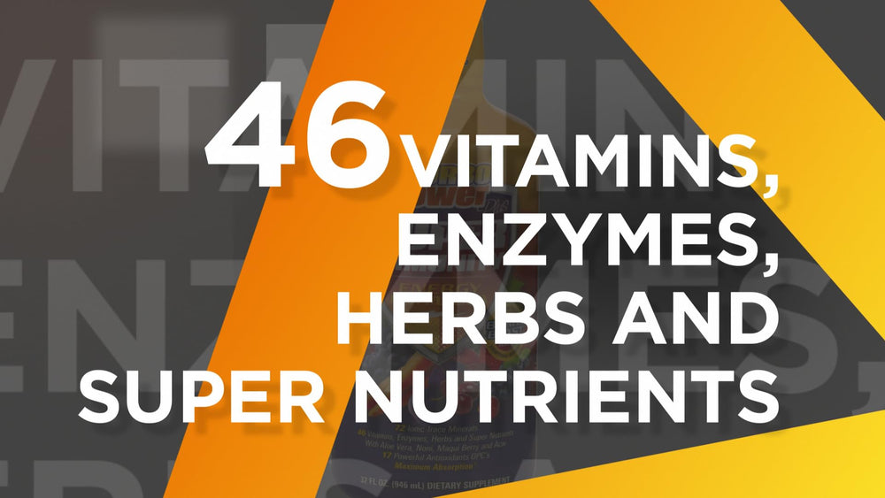 Turbo Power Plus antioxidant blend ingredients close-up in ingredient list.