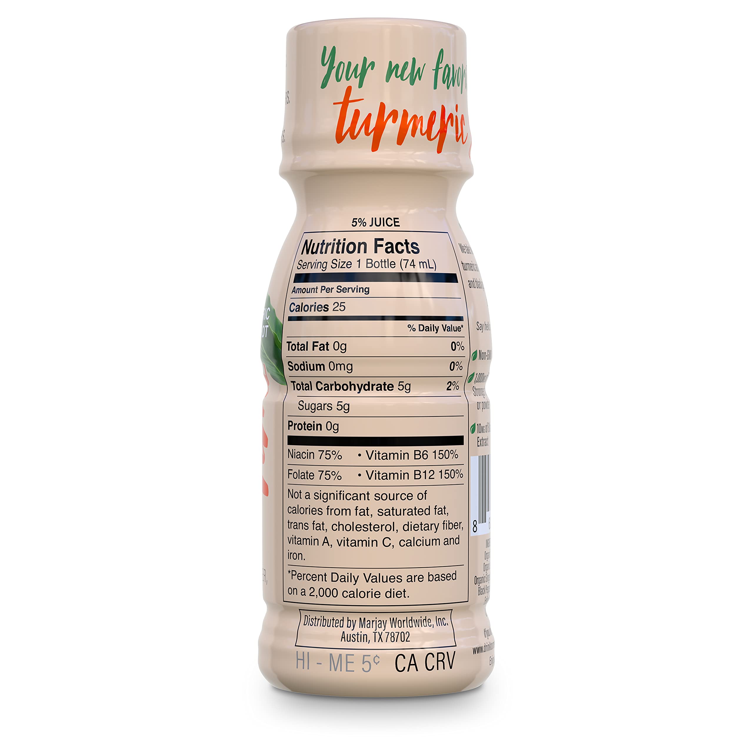 Turmeric Time with B vitamins for everyday energy-friendly nutrition.