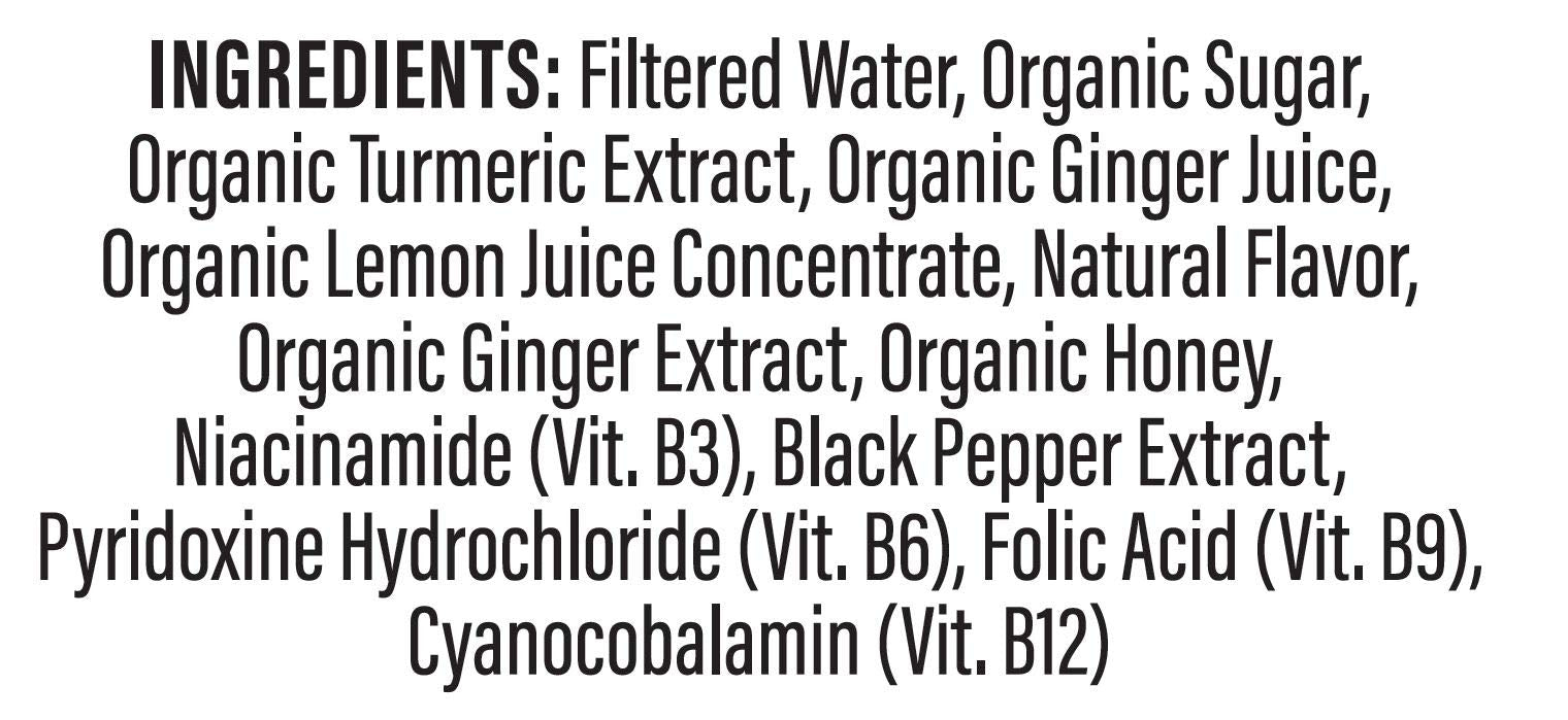 Turmeric Time lemon juice blend adds citrus brightness and aroma.
