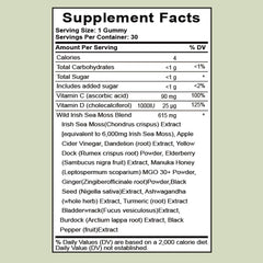 Tuyapio Sea Moss Gummies 16 in 1 on-the-go bottle for busy days.