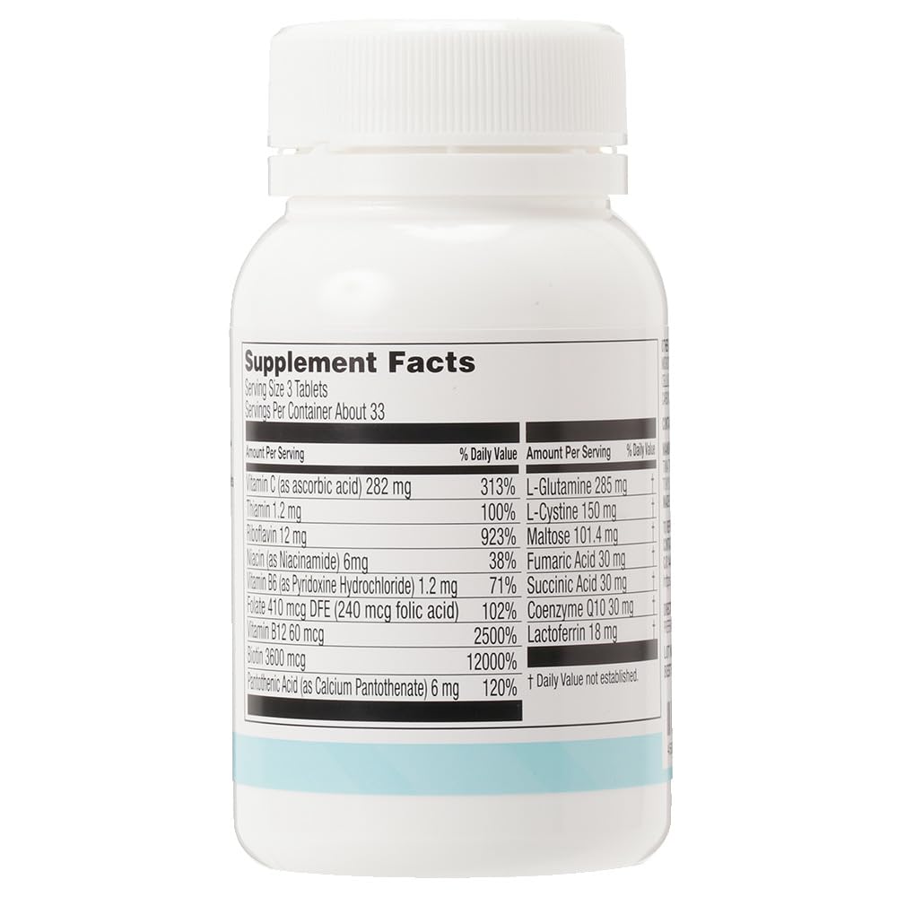 TWENDEE MTCONTROL bottle side showing portable 100-tablet packaging for on-the-go use