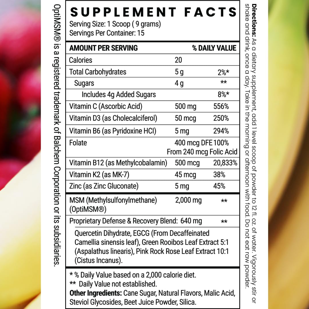 Twig & Leaf label on tub shows 4.76 oz size and strawberry banana flavor.