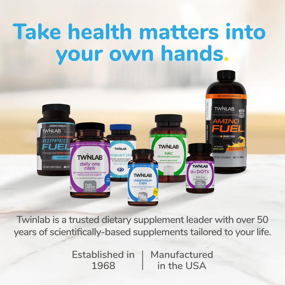 Twinlab Stress B-Complex pack of two bottles highlighting convenience