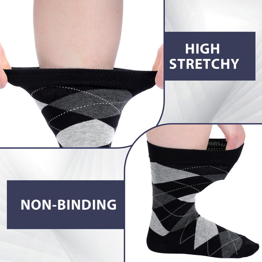 Twistover diabetic dress socks showing hand-sewn toe seams to minimize irritation