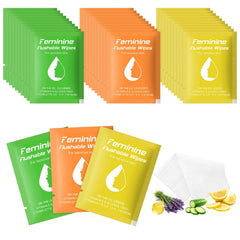 Twoworld feminine wipes travel pack with 60 individually wrapped units