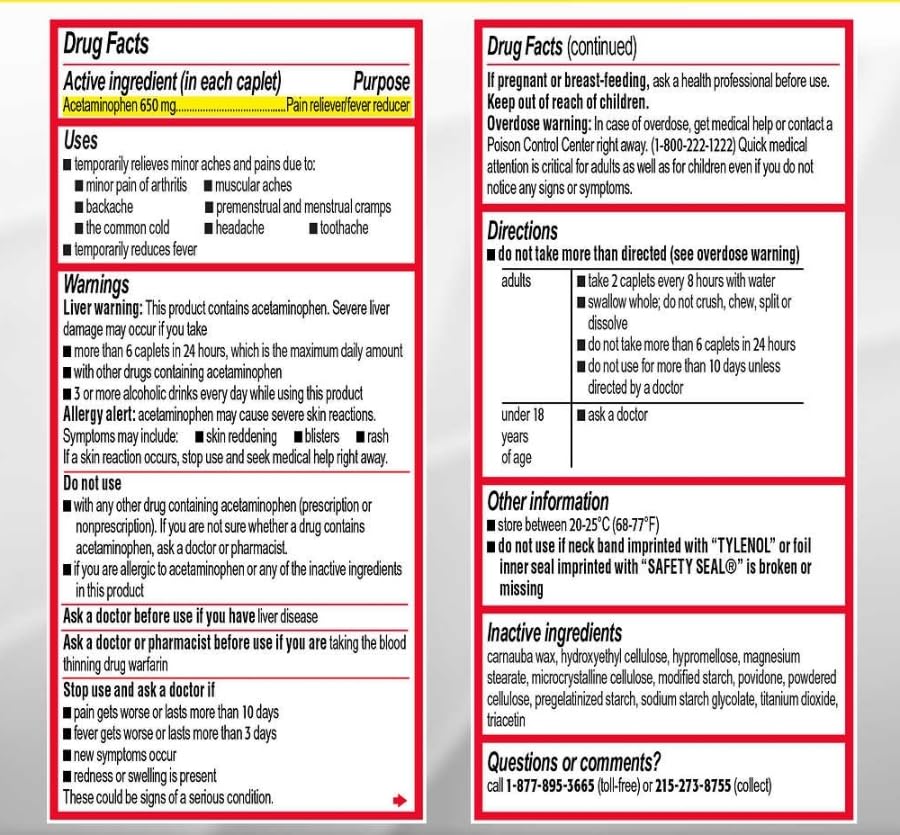Tylenol Arthritis extended-release caplets shown on packaging for easy daily dosing.