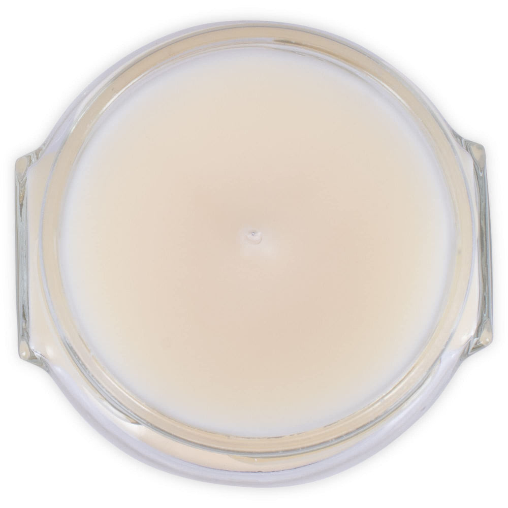 Tyler Creamy White jar candle decorative setup adds warm focal point.