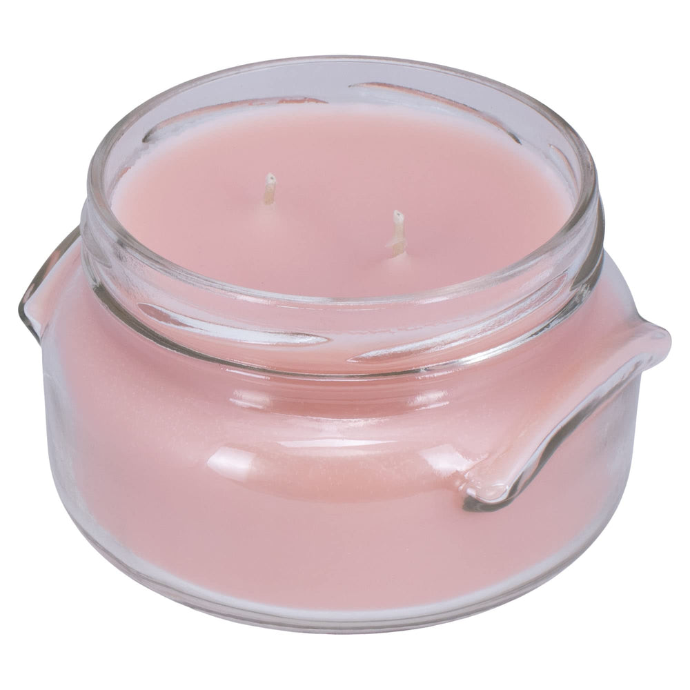 Tyler Pastel Peach 2-Wick 11 Oz Jar Candle pack of 4, decorative packaging.