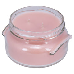 Tyler Pastel Peach 2-Wick 11 Oz Jar Candle pack of 4, decorative packaging.