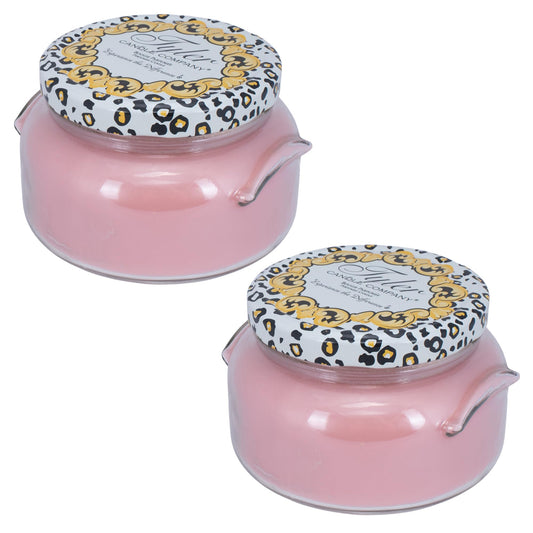 Tyler Pastel Peach 2-Wick candle pack fills a room with warm sweetness.