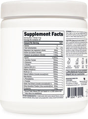 Type Zero AminoBurn flat lay with tropical punch flavor ready to blend