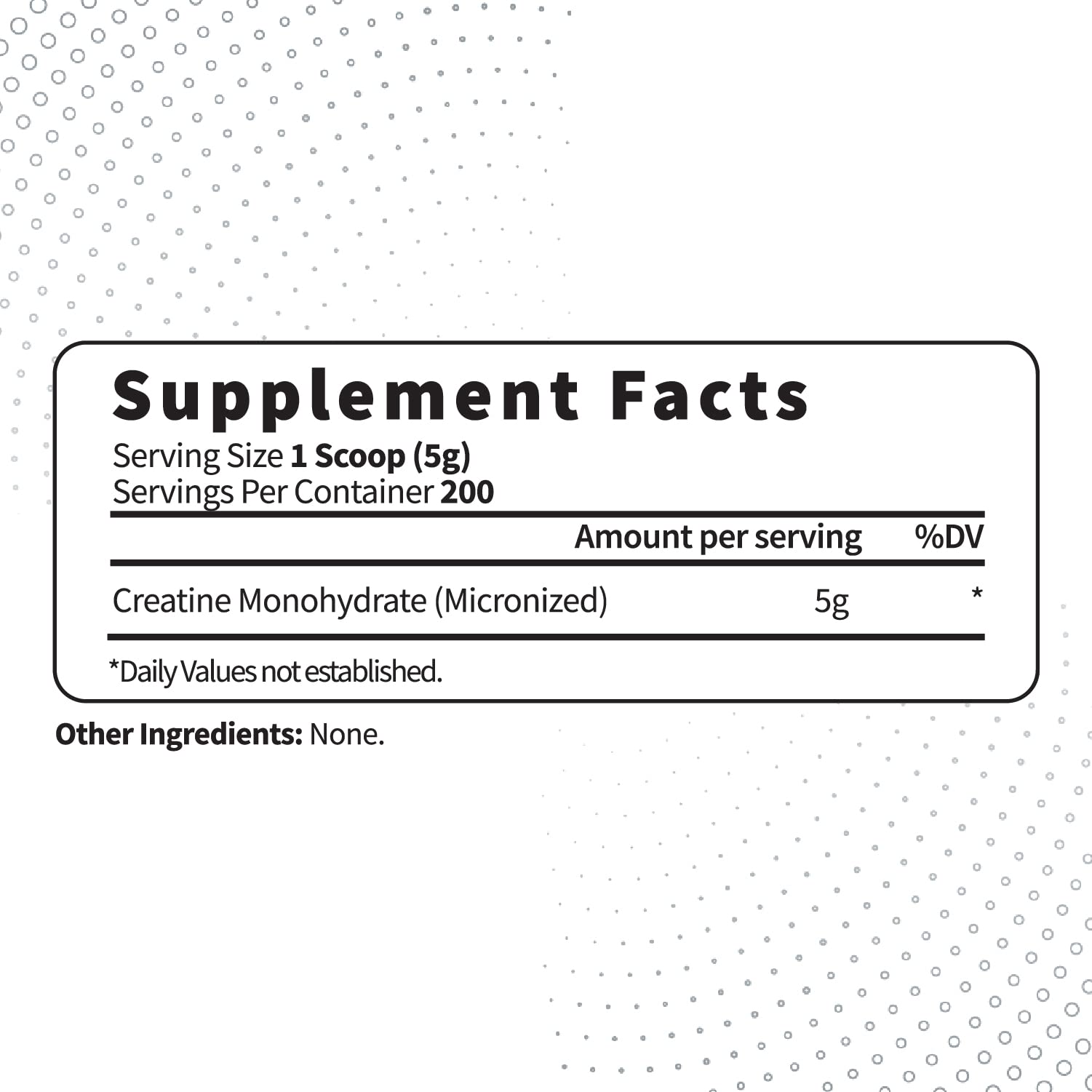Type Zero Creatine Monohydrate micronized powder ready to dissolve in water