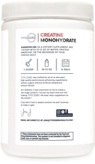 Type Zero Creatine Tropical Punch container label close-up showing product details