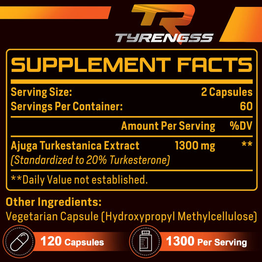 TyRengss turkesterone extract 20% powder, a raw material for athletic performance.