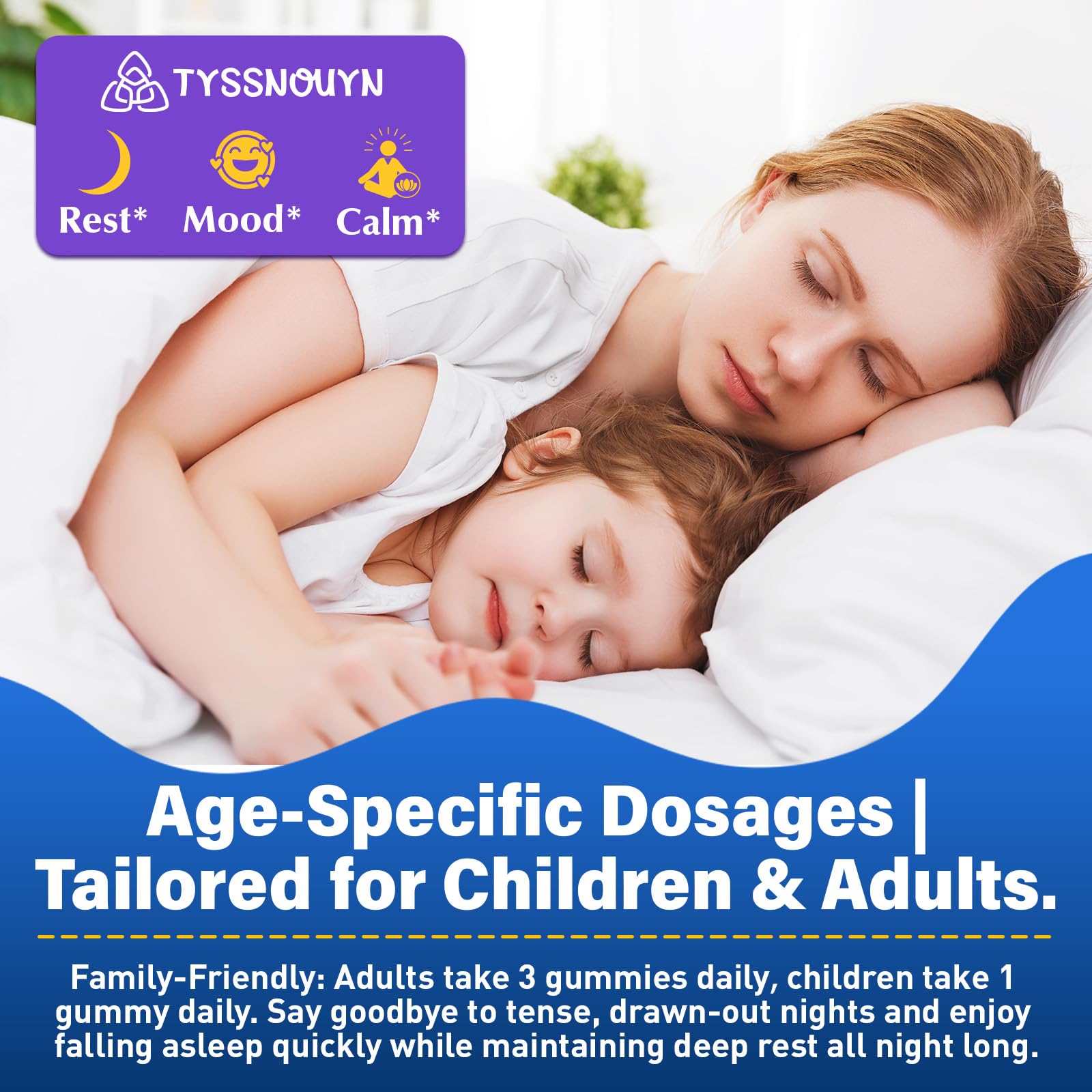 Tyssnouyn 180-count family-pack bottle emphasizing value