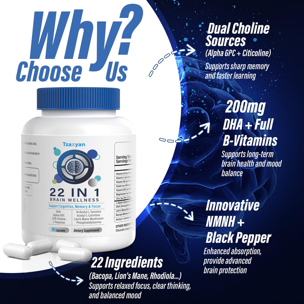tzaxyan phosphatidylserine brain-support capsules: supports healthy brain cell function