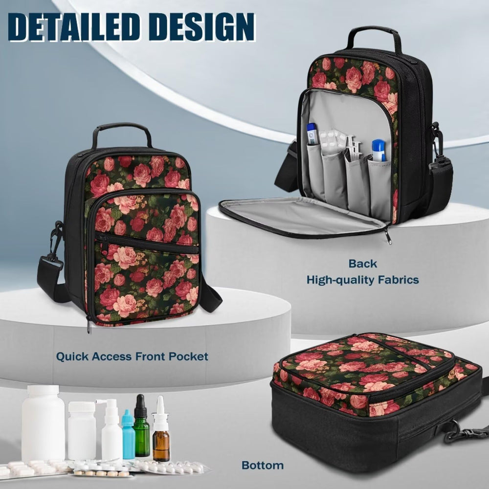 Adjustable strap and handle on Uacyareni insulin travel case