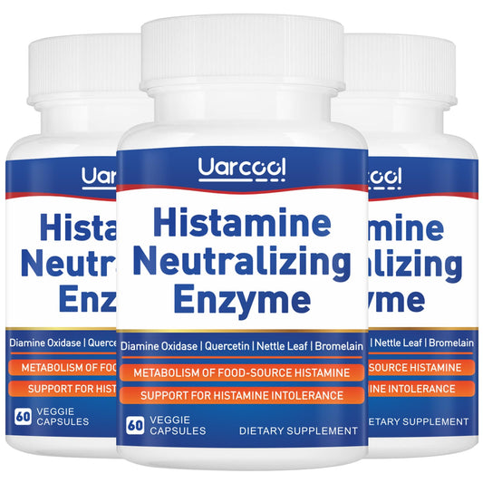 Uarcool DAO enzyme softgels bottle supports daily digestion in a convenient form.