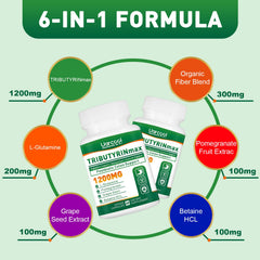 Uarcool TRIBUTYRINmax softgels close-up easy-to-swallow capsules for gut support