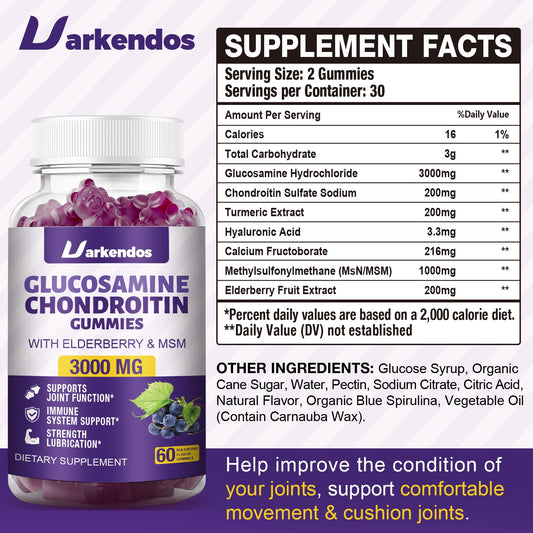 Uarkendos gummies jar closeup demonstrating easy daily joint care.