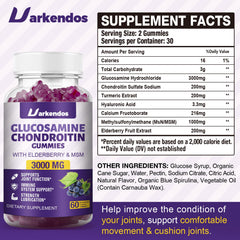 Uarkendos gummies jar closeup demonstrating easy daily joint care.