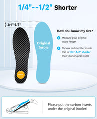UBARONY carbon fiber insole targets hallux rigidus for stable steps