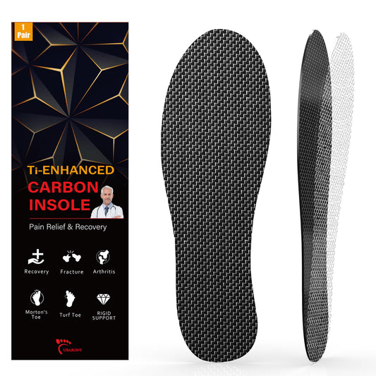 UBARONY carbon fiber insole with titanium enhancement for durable sports support
