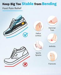 UBARONY extended forefoot platform redistributes pressure for comfort.