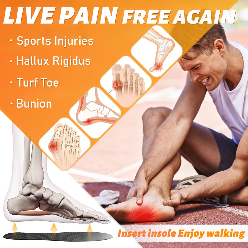 UBARONY lightweight carbon insole (1.2mm) helps reduce fatigue during activity