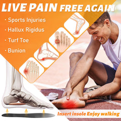 UBARONY lightweight carbon insole (1.2mm) helps reduce fatigue during activity