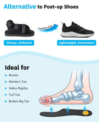 UBARONY Morton's extension carbon fiber insole top down view demonstrates low-profile fit under existing insoles