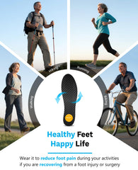 UBARONY rigid foot plate insole helps align the foot in athletic footwear