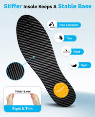UBARONY ultra thin carbon fiber insole fits inside most shoes with minimal bulk