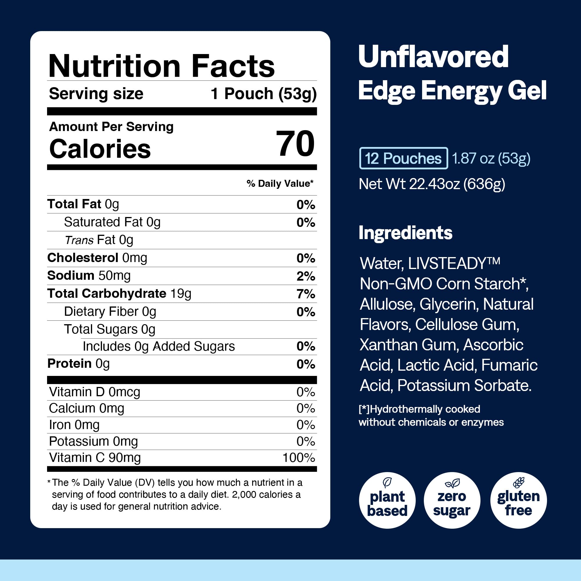 UCAN Edge packets show vegan-friendly energy for diverse training days.
