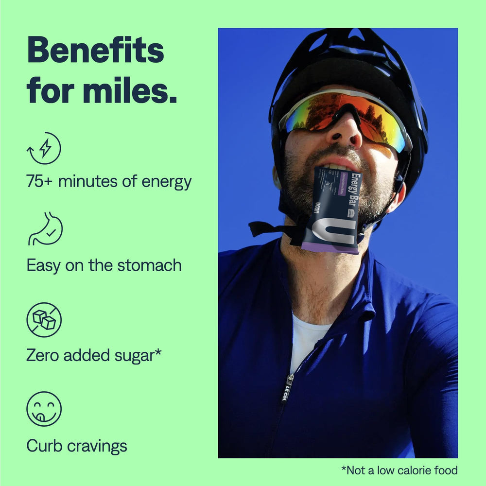UCAN bars ingredients list highlighting plant-based protein and clean formula.