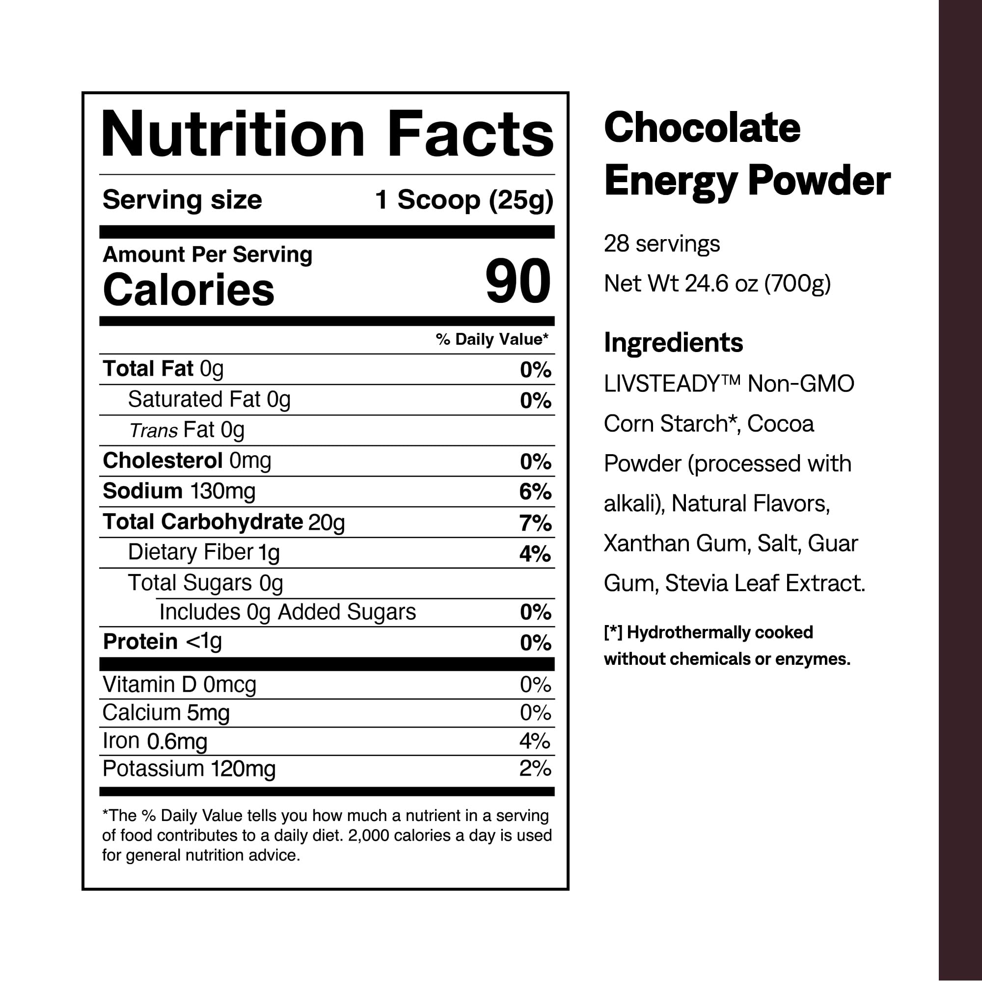 UCAN Energy Powder chocolate serving scoop demonstrates crash-free fueling for training sessions.