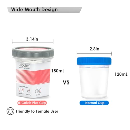 U Catch Plus wide-mouth design facilitates easy sample collection.