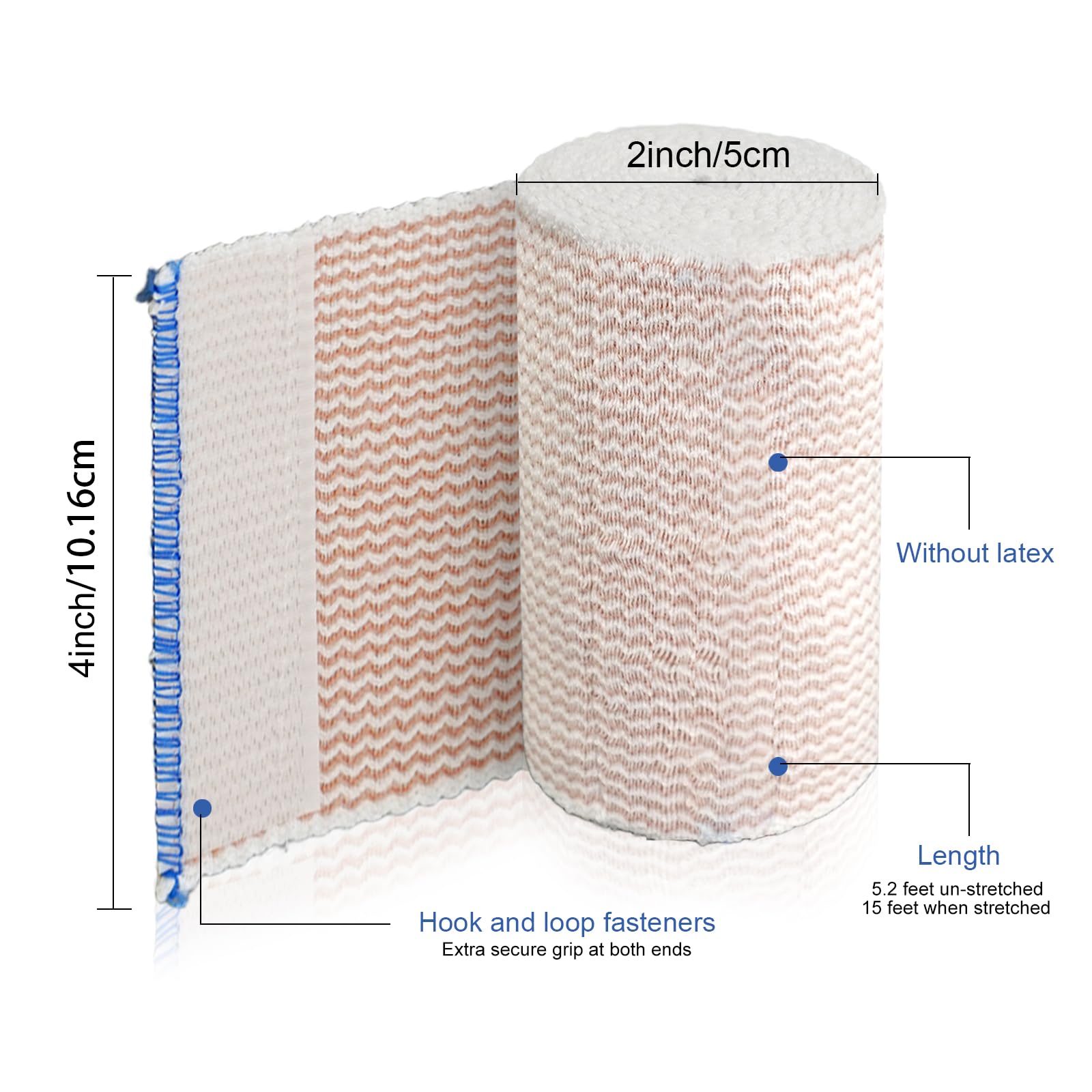 UCEHIPAW 4-inch elastic bandage wrap with broad coverage.