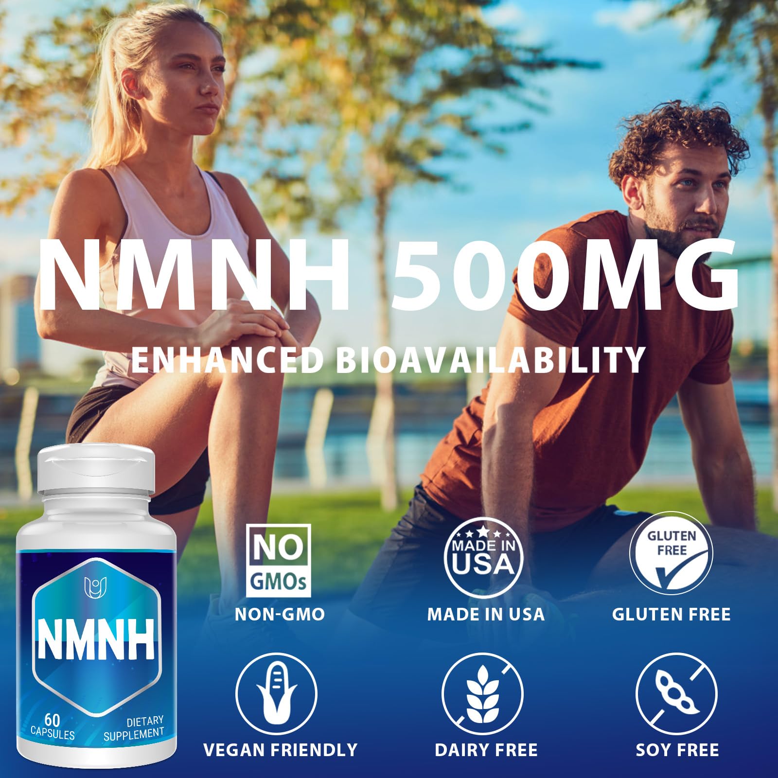 Opaque jar protects NMNH from light to preserve potency.