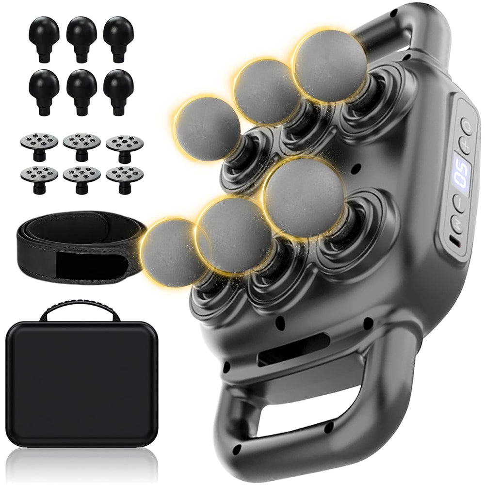 UFFAE six head massage gun box, premium packaging ideal for gifting.