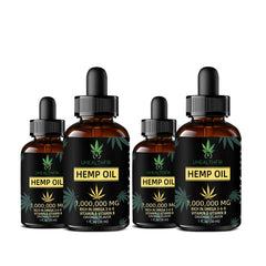 Uhealthfri hemp oil bottle pour demonstrates easy daily use for omega-3 intake.
