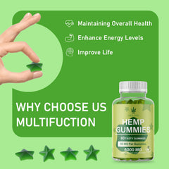 Uhealthfri Star Hemp Gummy packaging highlights portable daily use.