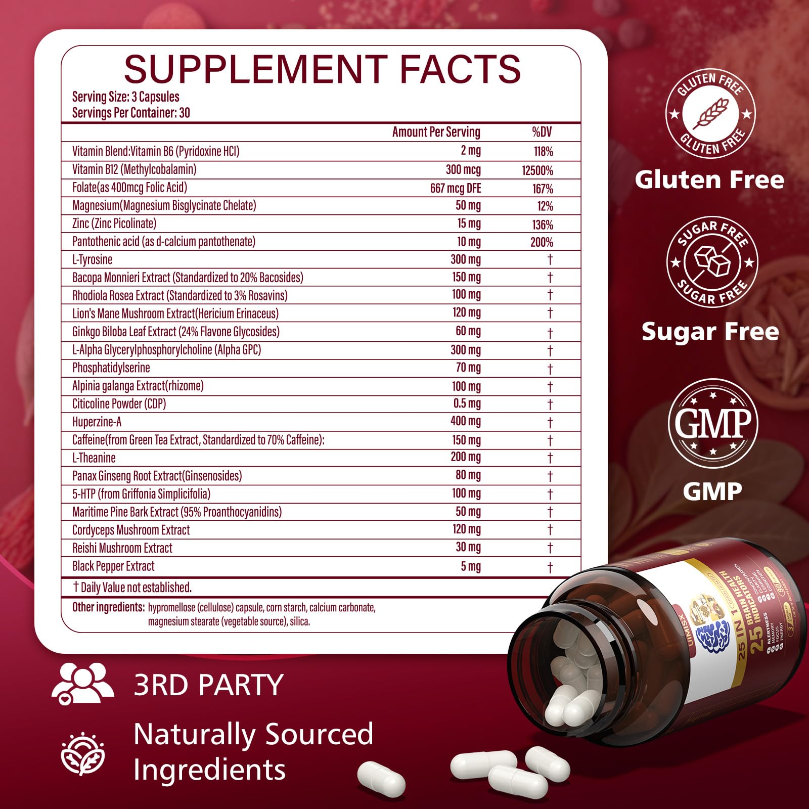 Close-up of UIMISX capsules for easy nootropic use.