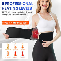 UISJL heat levels up to 55°C back massager for customizable warmth