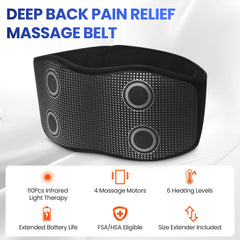 UISJL red light therapy back massager close-up showing deep tissue soothing capability