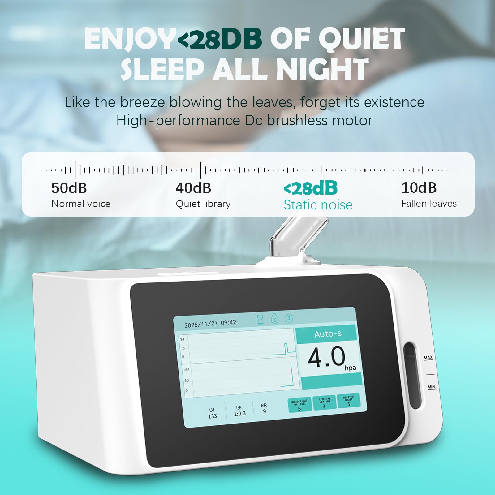 UIZUJWP Auto Silent Air Device built-in humidifier helps maintain comfortable humidity