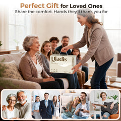 Uladis Hand Massager 360° pressure provides even relief from fingers to wrist