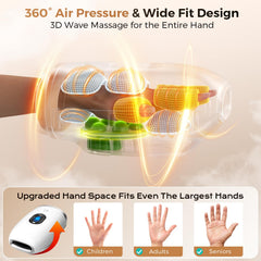 Uladis Hand Massager heat settings for customizable warmth during sessions